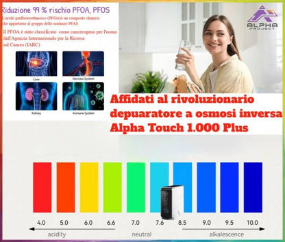 Alpha TOUCH 1.000 GPD Plus - DEPURATORE ACQUA A OSMOSI INVERSA