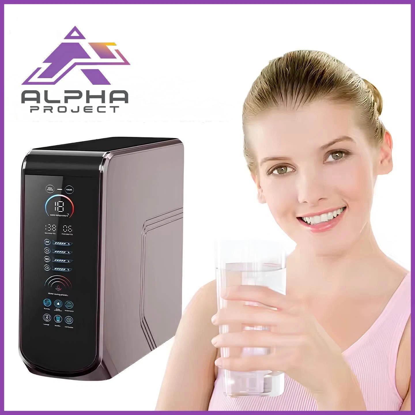 Alpha TOUCH 600 TDS - DEPURATORE ACQUA A OSMOSI INVERSA CON RUBINETTO DIGITALE